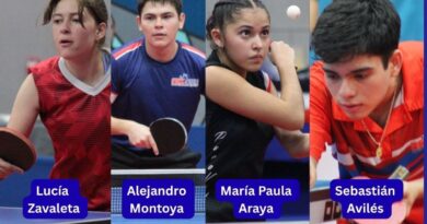 Cuatro ticos estarán presentes en los Panamericanos Junior en Asunción Paraguay